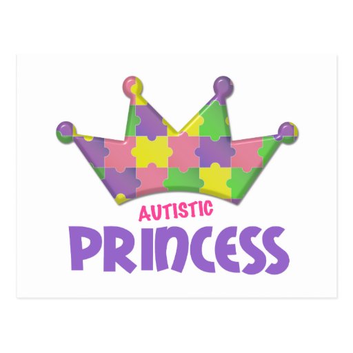 Autistic Princess 1 AUTISM Postcards
