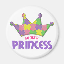 Autistic Princess 1 AUTISM Refrigerator Magnet