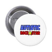 Autistic Rock Star Pin