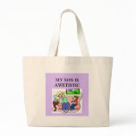 autistic son and mother bag