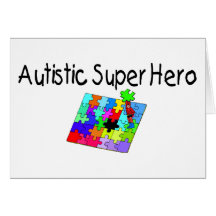 Autistic Super Hero Greeting Cards