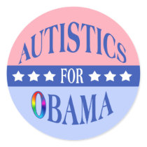 Autistics for Obama 2 Stickers