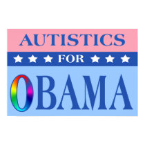 Autistics For Obama Poster