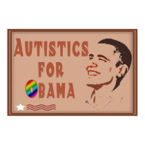 Autistics for Obama Poster