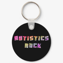 Autistics Rock Keychain