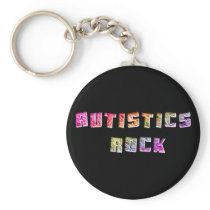 Autistics Rock Keychain