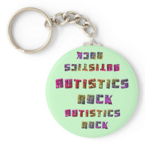 Autistics Rock Keychain