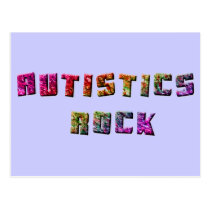 Autistics Rock Postcard