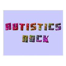 Autistics Rock Postcard
