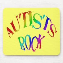 Autists Rock Mousepad by autistart Autists Rock Mousepad
