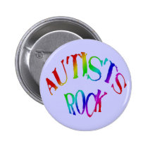 Autists Rock Pinback Button