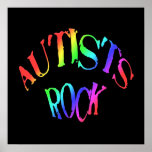Autists Rock Poster posters