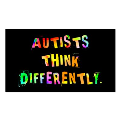Autists Think Differently Activist Cards Business Cards by autistart