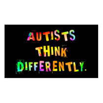 Autists Think Differently Activist Cards profile cards