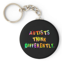 Autists Think Differently Keychain