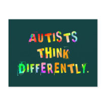 Autists Think Differently Postcards