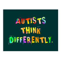 Autists Think Differently Postcards
