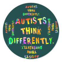Autists Think Differently Stickers