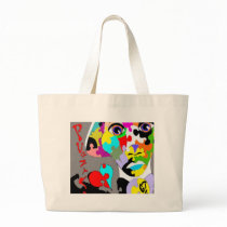 Autizm Puzzled Art Tote Bags