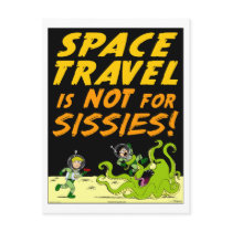 Autmum Lake "SPACE TRAVEL" Alien Postcard