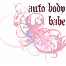Auto Body Babe Photo Cut Out