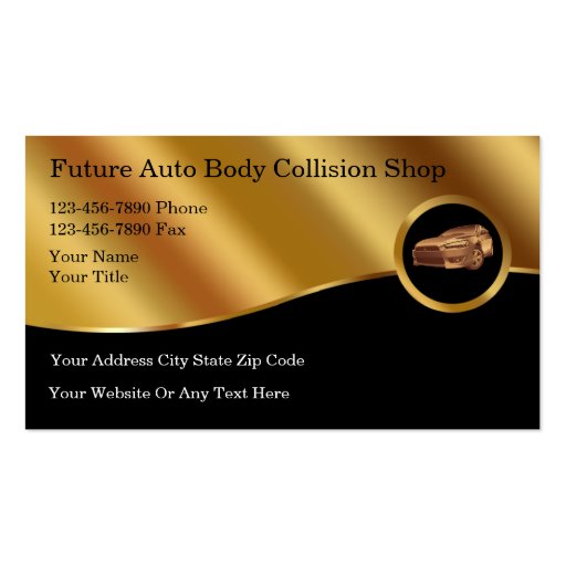 Auto Body Collision Business Cards (front side)