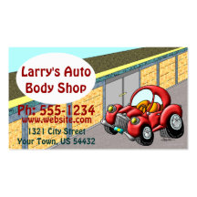 Auto Body Shop Business Card
