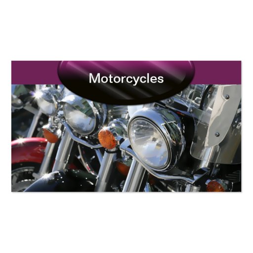 Auto Business Cards Motorcycles