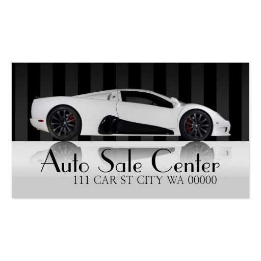 Auto Car Dealer Body Shop Business Card (front side)
