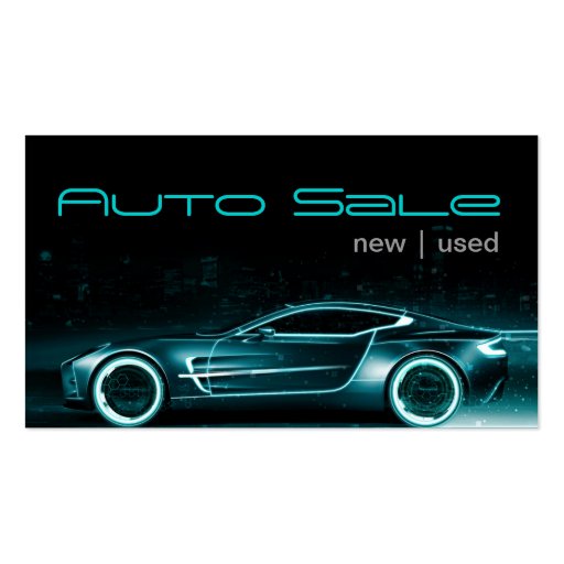 Auto Car Dealer Body Shop Business Card