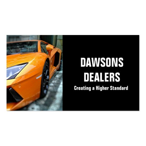 Auto Car Dealer Body Shop Dealership Business Card Zazzle