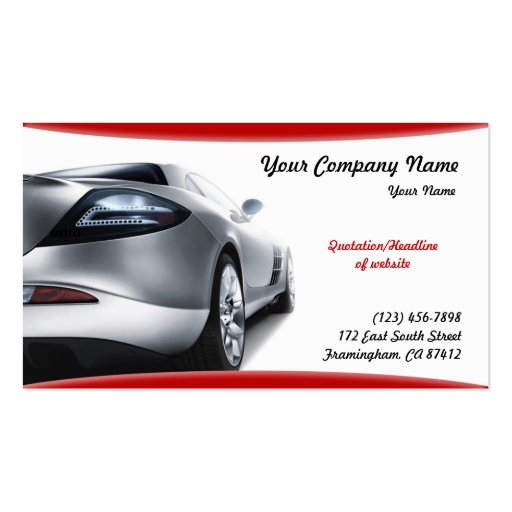 Auto Cars Business Card