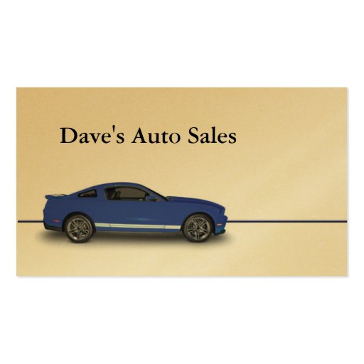 Auto Dealer Business Card Templates (front side)