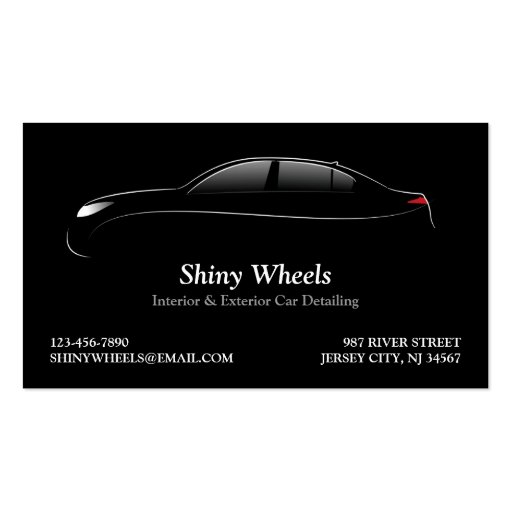 Auto Detailing Business Card (front side)
