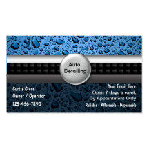 Auto Detailing Business Cards