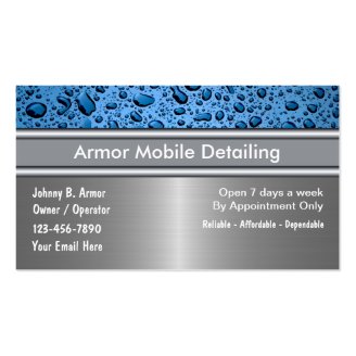 Auto Detailing Business Cards