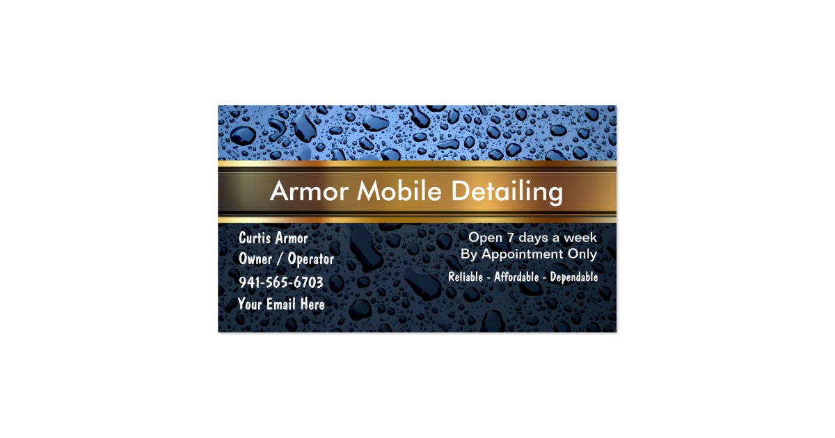 auto detailing business cards zazzle auto detailing business cards