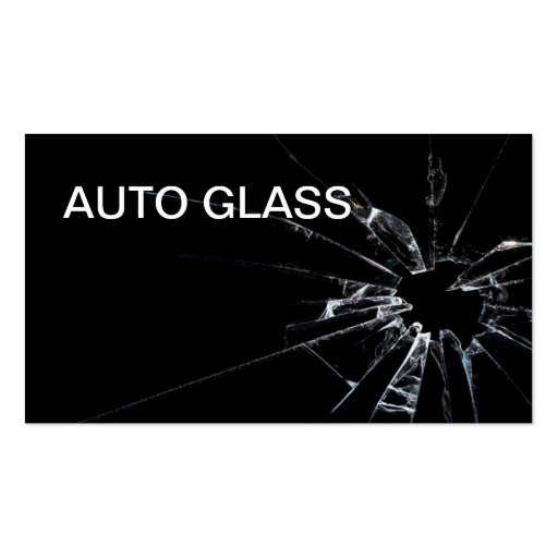 Auto Glass Business Cards (front side)