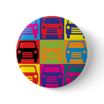 Auto Glass Pop Art buttons by sciencewillprevail Auto Glass Pop Art buttons
