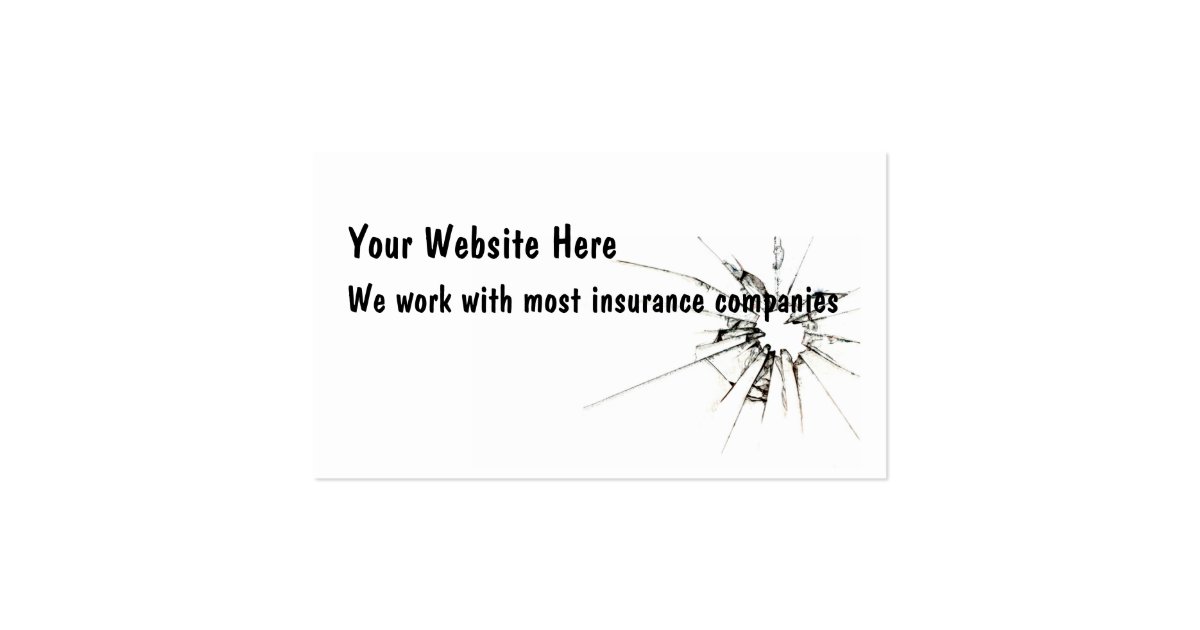 Auto Glass Repair Business Card Zazzle
