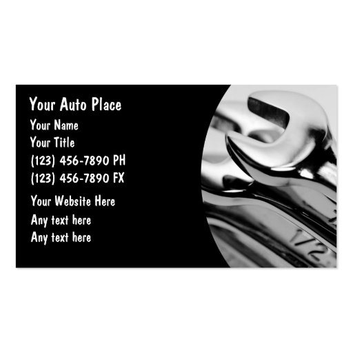 Auto Mechanic Business Cards