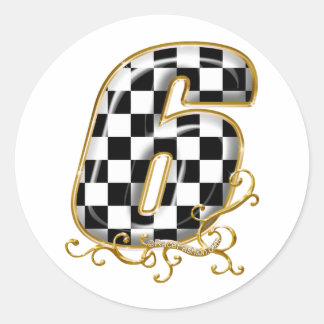 Race Car Numbers Stickers | Zazzle