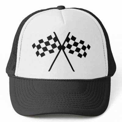 Area Auto Racing Tracks on Auto Racing Checker Flag Hat From Zazzle Com
