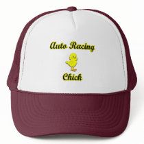 Auto Racing Chick Hat
