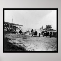 Auto Racing Near Washington, DC 1922 Print