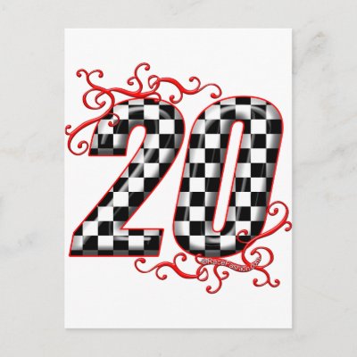 Auto Racing Experience on Auto Racing Number 20 Post Card From Zazzle Com