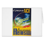 Auto Racing Poster Greeting Cards