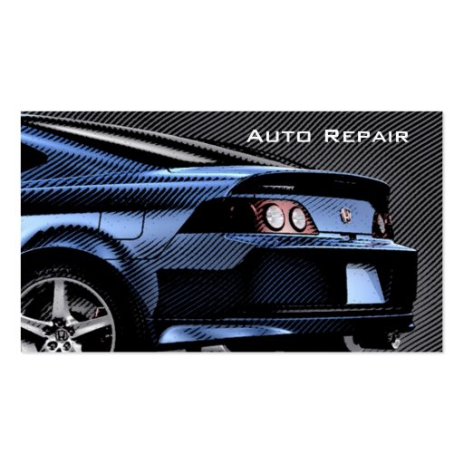 Auto Repair Business Card Templates (front side)