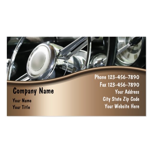 Auto Repair Business Cards (front side)