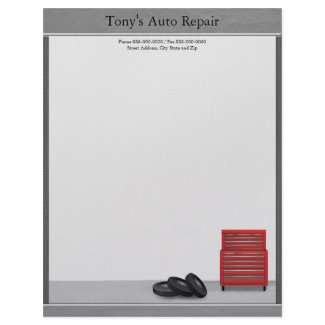 Auto Repair Business Letterhead letterhead